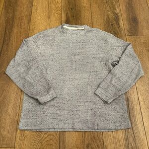 American Eagle Outfitters Heathered Gray Crewneck Sweater